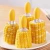 1Pair Corn Grilling Forks Stainless Steel Bbq Skewers For Corn Fruit Picnic Camping Kitchen Tools Corn Cob Holder Bbq Tools