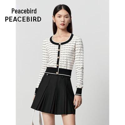 PEACEBIRD Women's Round Neck Knit Sweater