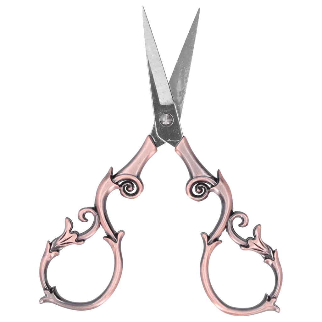 Retro Scissors Stainless Steel Gourd Shape DIY Vintage Small Embroidery Cutting ToolsBronze