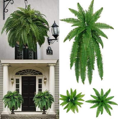 Faux Ferns For Outdoor Planter Large, UV Resistant Lifelike Artificial Fern