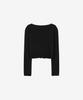 BASIKA Wave Basic Layered T-Shirt (Black)