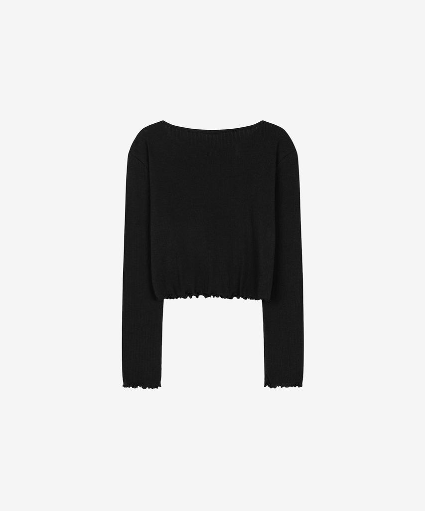 BASIKA Wave Basic Layered T-Shirt (Black)
