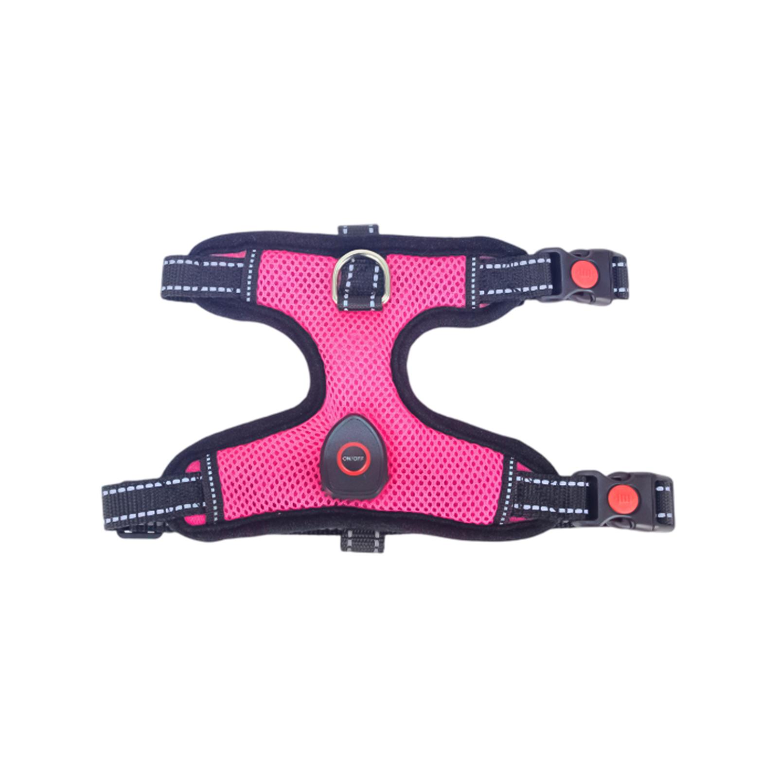 

LED Light Up Dog , USB Rechargeable Glowing Pet Vest With Reflective Strips, Breathable Mesh No Pull Dog For Night Walking Safety, M