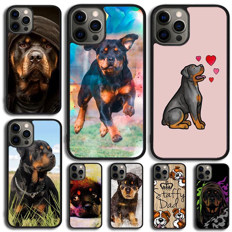 Rottweiler Dog Phone Case For Samsung Galaxy S10 S22 S23 S24 Note 10 20 Lite S20 Plus S21 Ultra Back Cover