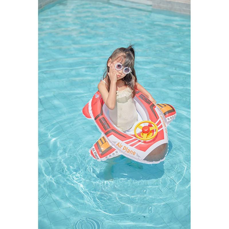 Babies Toddlers And Swimming Circle New Cartoon Airplane Inflatable Toys Water