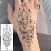 1 Sheet Geometric Planet Mountains Temporary Tattoos For Women Men Forearm Foot, Waterproof Long Lasting Realistic Tatoo Sticker