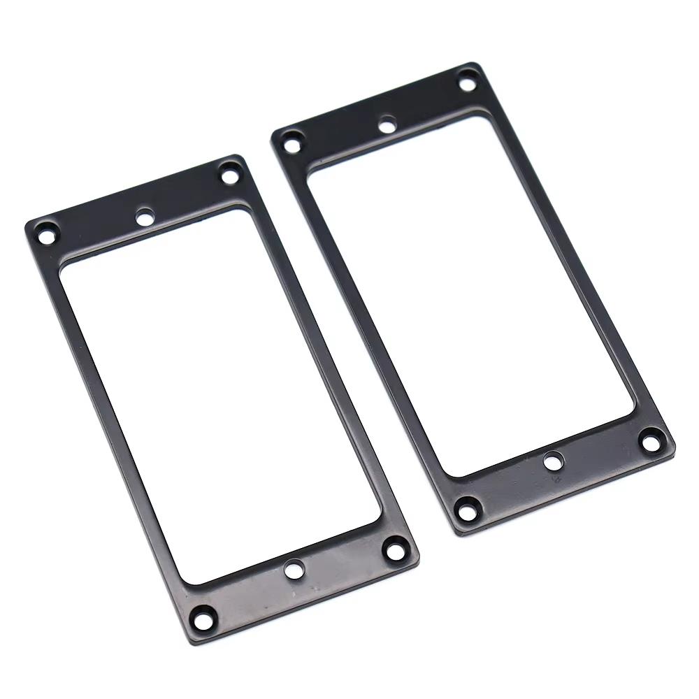 2pcs Guitar Pickup Ring Cover Frame Flat Metal Pickup Mounting Rings 2×2mm for LP/SG Guitar