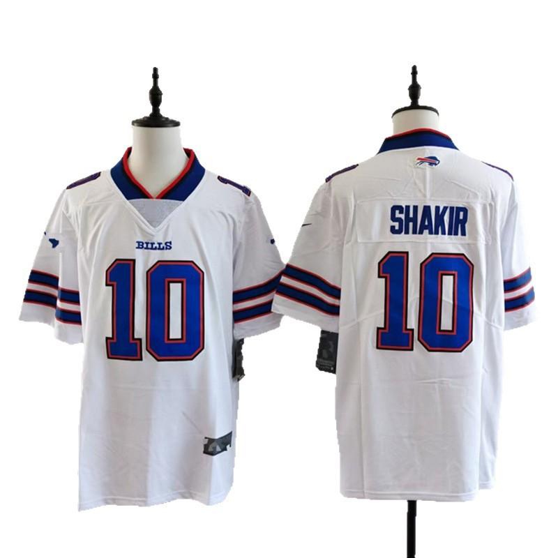 Mens Buffalo Bills Embroidered NFL Football Jersey Premium Cotton Blend Sportswear Fan Wear Casual Training