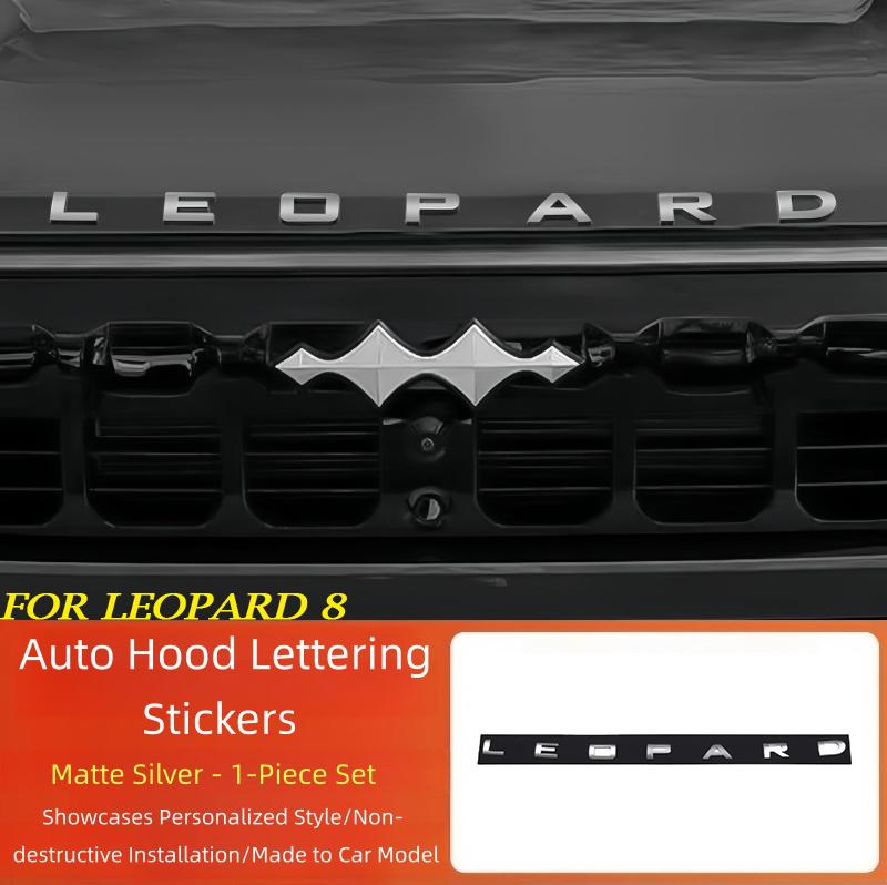 Auto Hood Lettering Stickers Fit for BYD Leopard 5 Leopard 8 Modified High Quality Curved Letter Markings Exterior Upgrade Parts