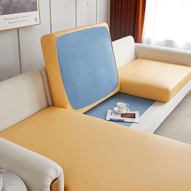 

Водонепроницаемый чехол для сиденья дивана из искусственной кожи для гостиной, защитный чехол для углового кресла в форме буквы L Back Cushion Cover