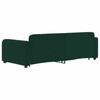 Extendable Daybed with Drawers Dark Green 90x200 Cm Velvet