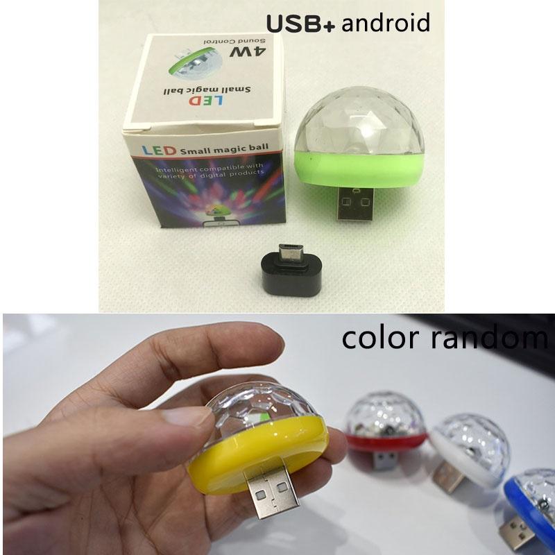 Mini Car Lights Portable Home Party Light DC 5V Colorful Ball Led Phone USB Lights