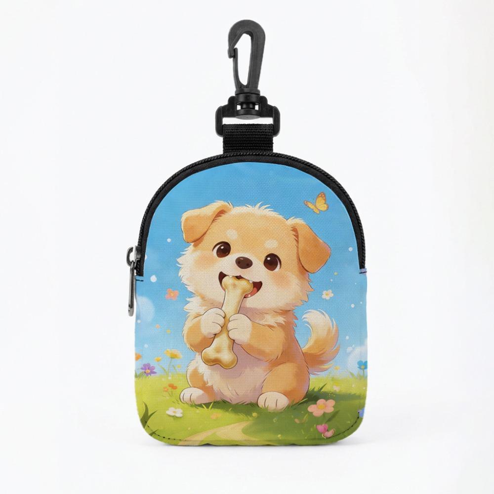 

Cartoon Pattern Dog Treat Pouch Portable Pet Food Storage Bag Pet Feeding Bag Outdoor Travel Style 3