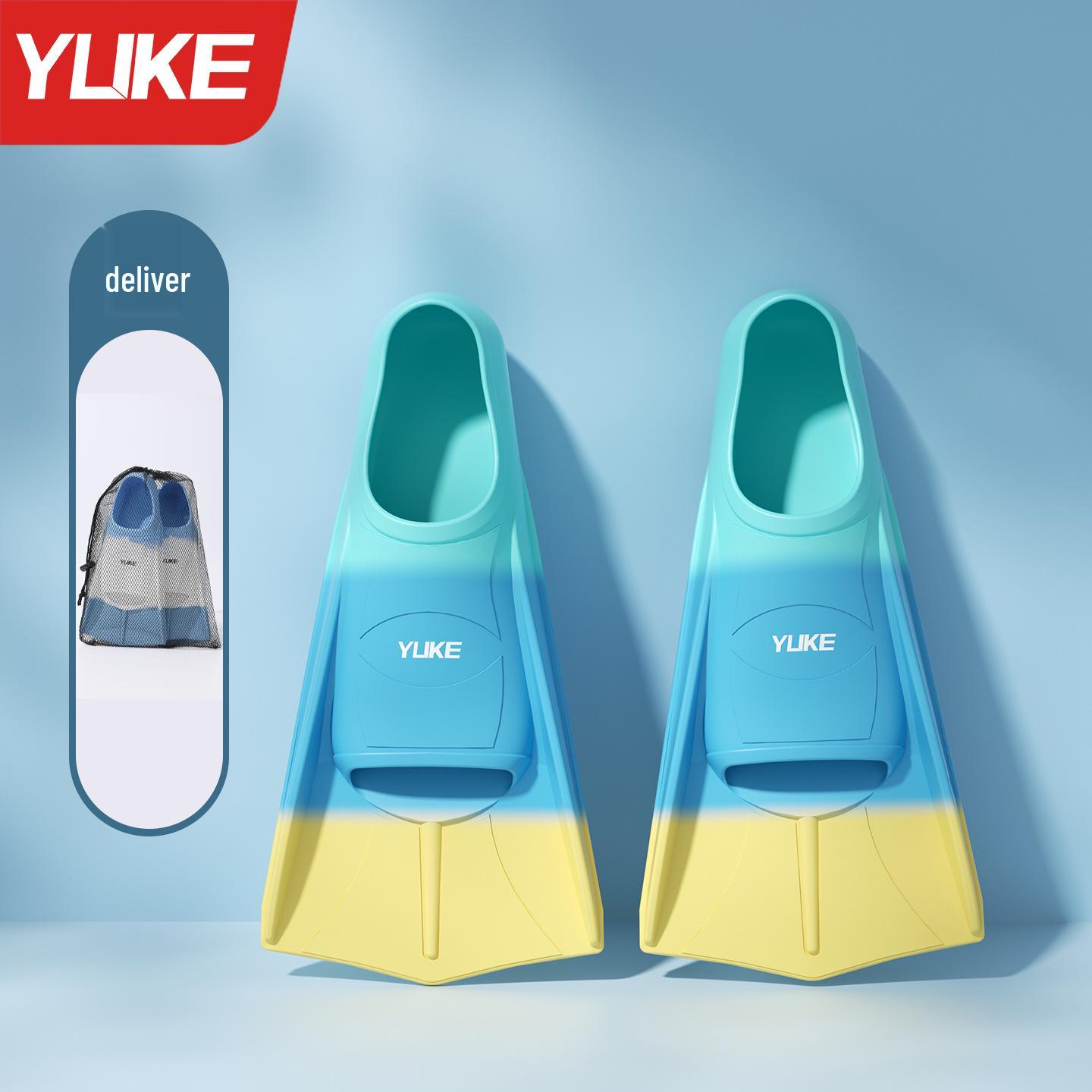 Silicone Short Swimming Fins for Kids and Adults - Ideal for Freestyle, Snorkeling, and Diving Training XXS