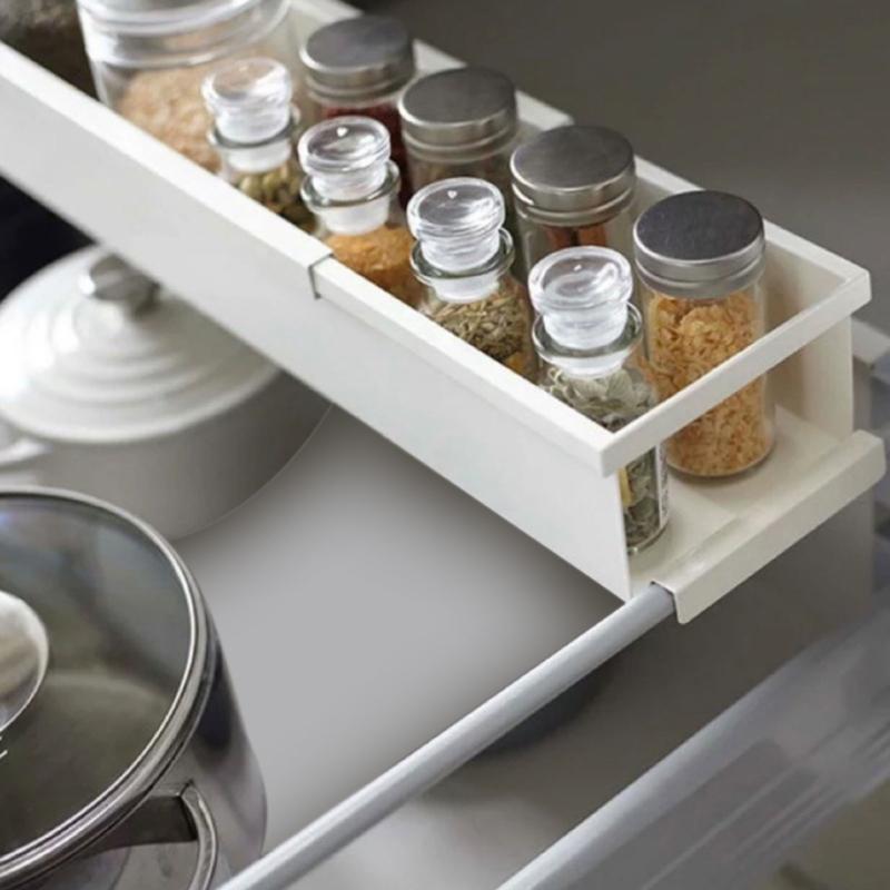Multiple Functional Metal Organizers Rack Strong Carbon Steel Easy Assembly Brackets for Small Space Bathroom Kitchen