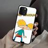 HEY ARNOLD Phone Case For IPhone 15 14 11 12 13 Mini Pro XS Max Cover 6 7 8 Plus X XR SE 2020 Funda Shell