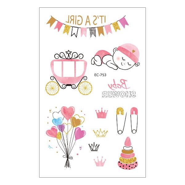 Children's Waterproof Princess Cartoon Tattoo Stickers for Birthday Parties