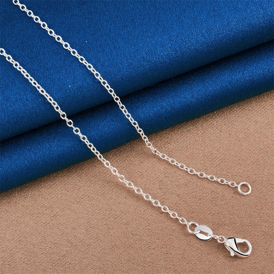 925 Sterling Silver Delicate Glossy Teardrop Necklace for Women, Fashionable Party and Wedding Jewelry