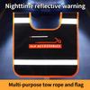 Flag For Truck Reflective Tow Flag Rescue Equipment Anti-Rebound Waterproof Sign For Towing Rope Truck Trailer RV Car Outdoor