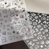 Cute Cartoon Pet Nail Stickers: Graffiti Cats, Hand-Painted Paws, and Adorable Puppies