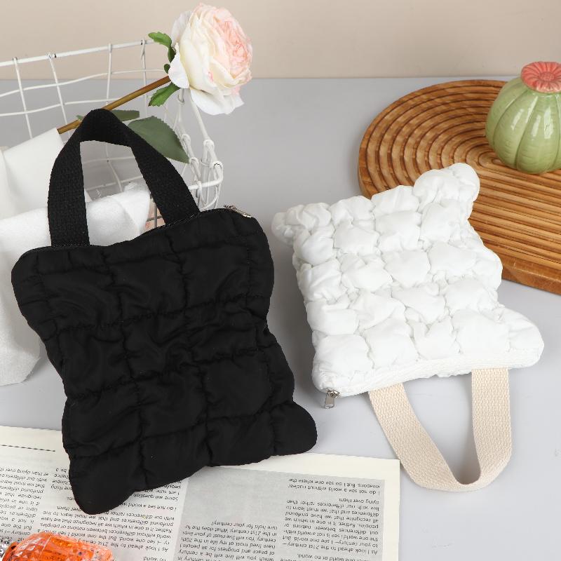 1Pcs Mini Cosmetic Pouch Cloud Waist Pack Lightweight Solid Secure Button Closure With Decorative Coin Purse And Headphone Bag