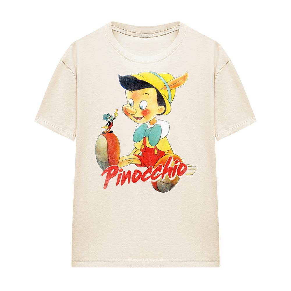 Pinocchio Unisex Adult Watercolour T-Shirt