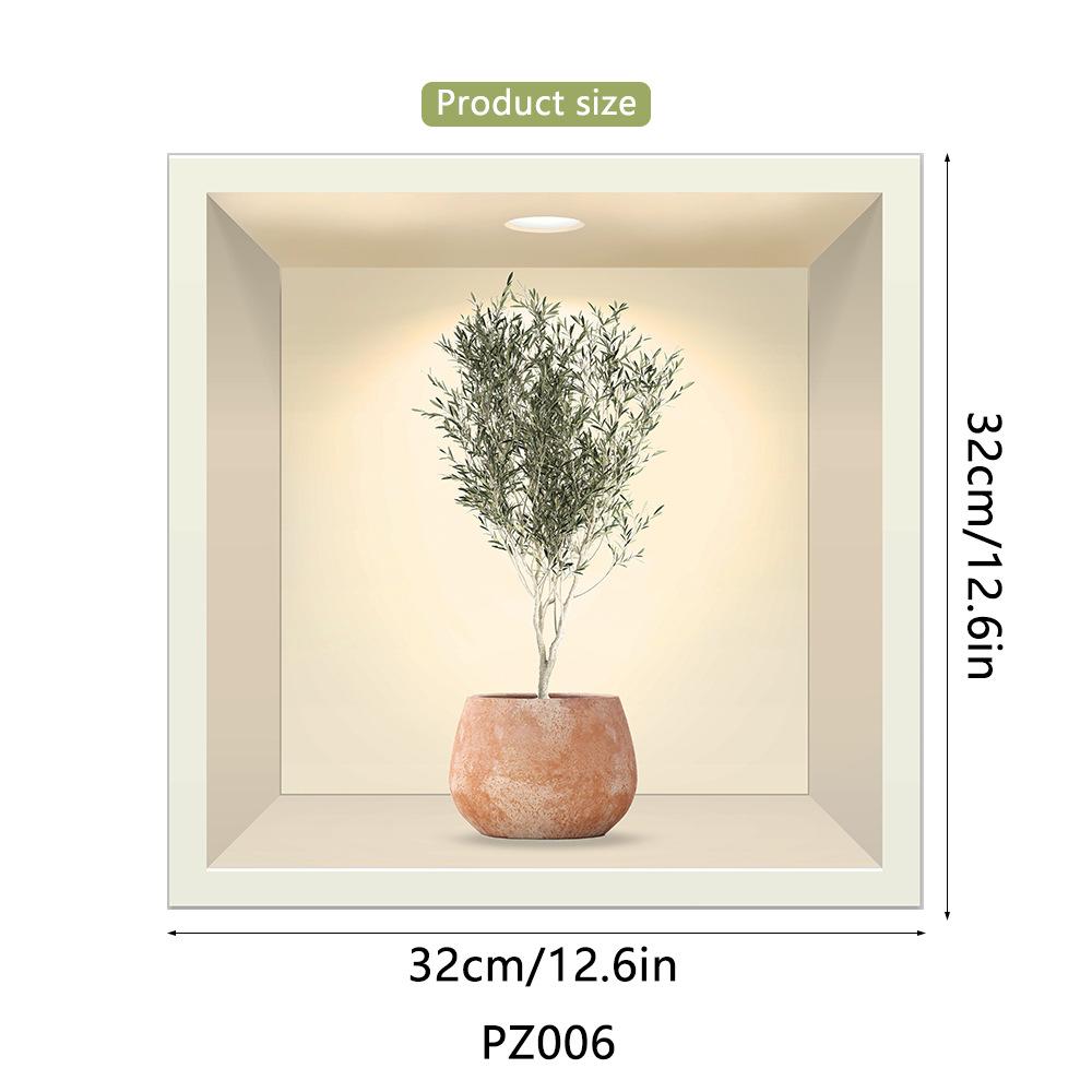 

1 шт. 3D стикер на стену с изображением растений и цветов, сделай сам, Корона, стеклянные наклейки для гостиной, спальни, свадебный декор, самоклеящиеся наклейки на холодильник 32cmX32cmX1Pcs