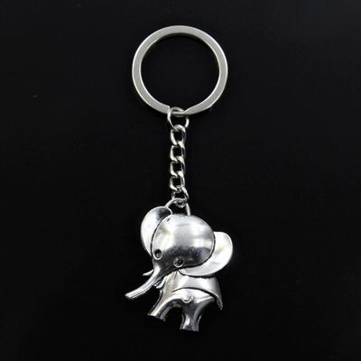 Módní přívěsek na klíče 37x31mm velké uši sloní bronzové přívěsky DIY muži šperky přívěsek na klíče do auta držák na suvenýry dárek