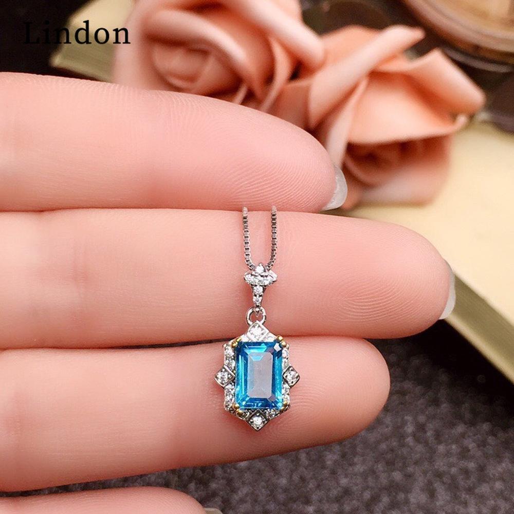 Lindon Women Copper Alloy 5A Zircon Rings Necklace Pendant Set Wedding Party Gift