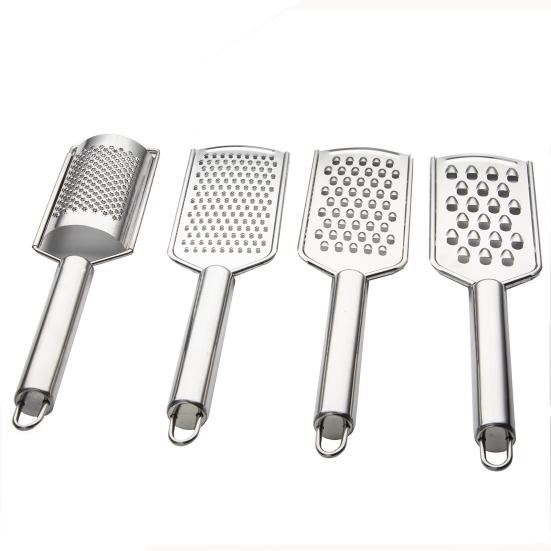 Cheese Grater Mirror Polish Corrosion Resistant Ergonomic Handle Hanging Hole Design Multipurpose Food