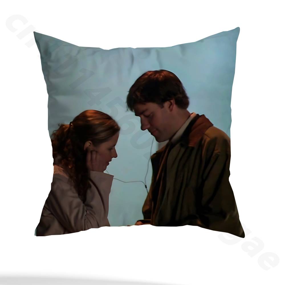 Hot TV The Office Pillow Case Square Double-Sided Printing Short Plush Sofa Cushion Cover Bedroom Bedside Pillow