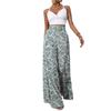 2026 Summer New Printed Wide-Leg Pants, Fashionable and Elegant Vacation Style, Elastic Waist Wide-Leg Long Pants for Women