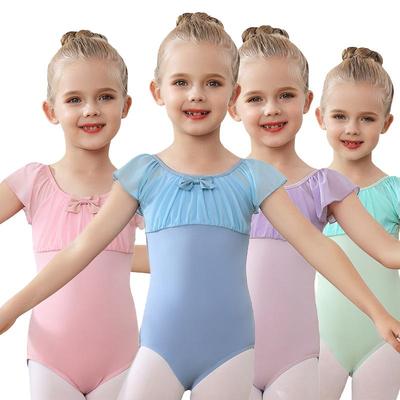 Dětské taneční trikoty Dívčí baletní trikot Gymnastické body na cvičení Pódiové baletní kostýmy