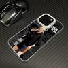H-Haikyu!! Anime Tsukishima Kei Phone Case White IMD Colorful Silver Suitable soft case for iPhone 16 15 14 13 12 11 XS Pro Max