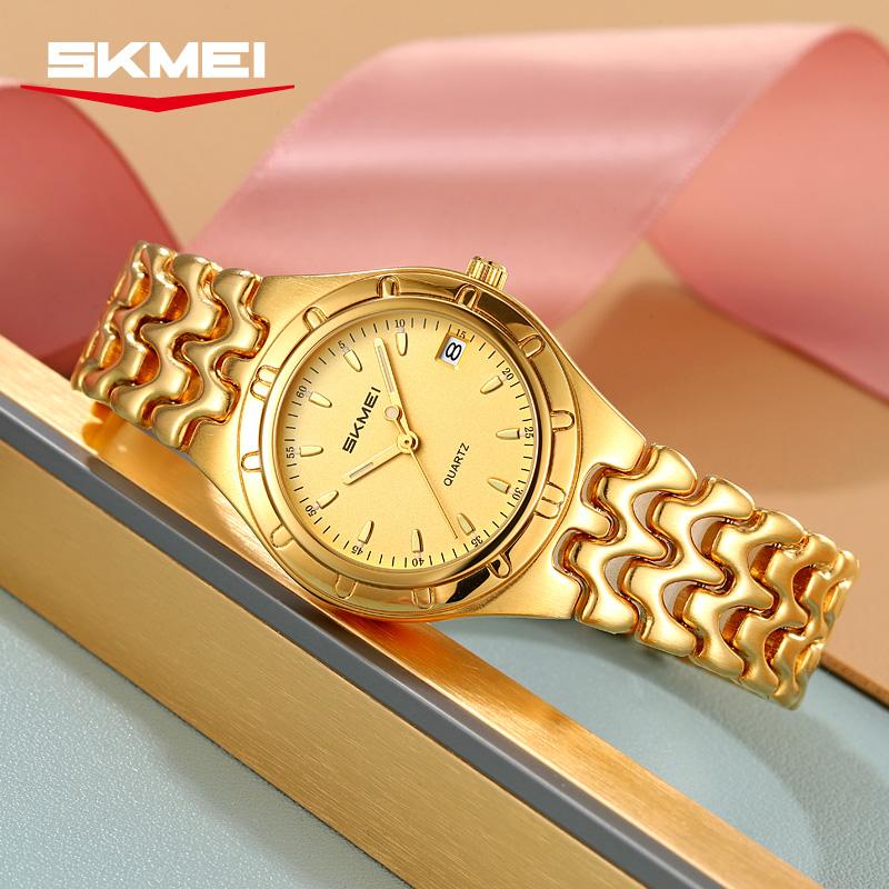 Women's Analog Quartz Watch, Date Function Waterproof, Elegant Steel Band, Casual Fashion Wristwatch for Ladies