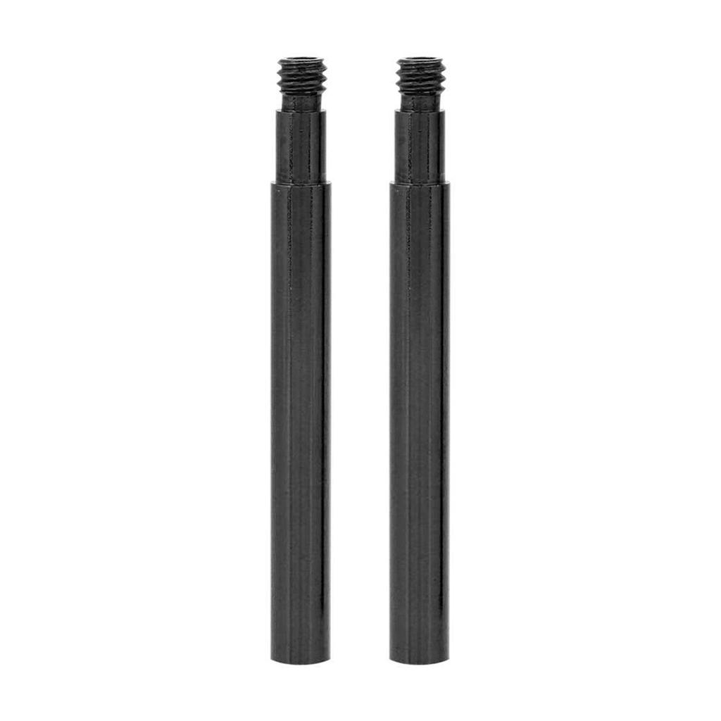 2Pcs 60mm Bicycle Presta Valve Extender Inner Tyre Valves Extension (Black)