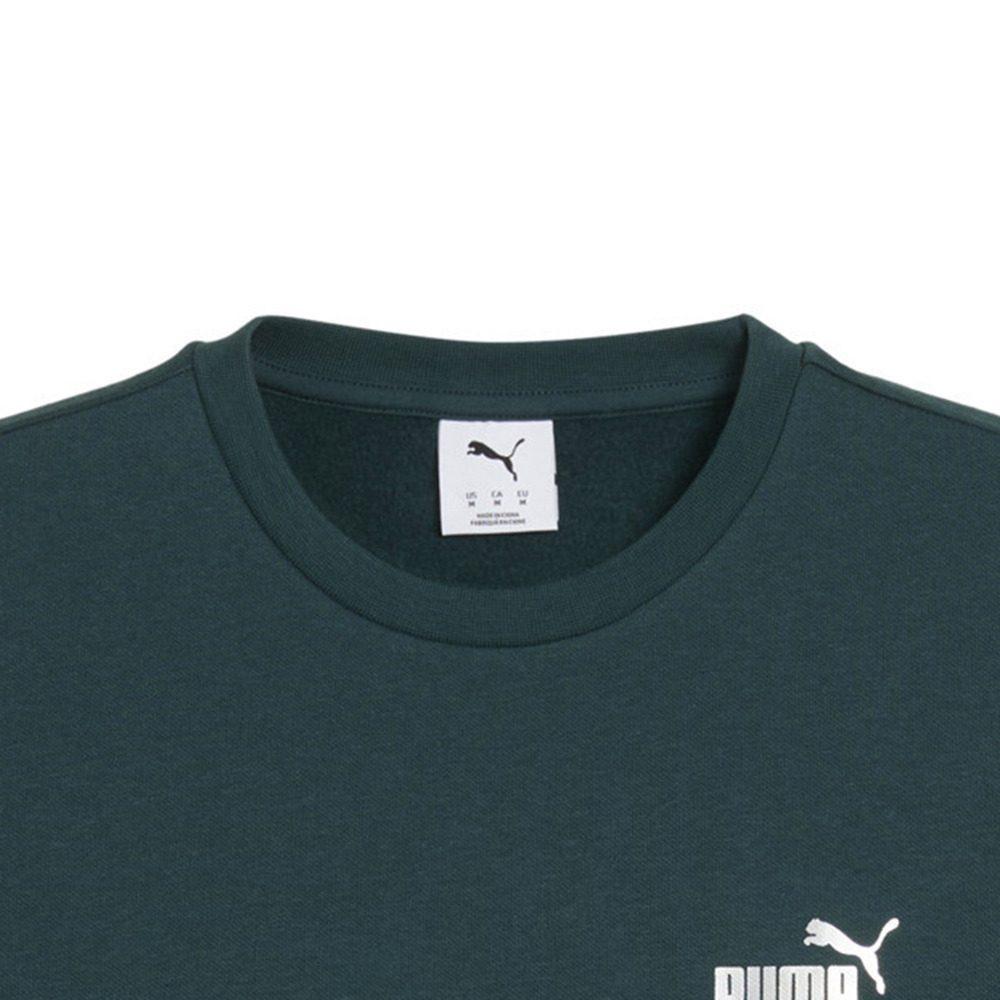 PUMA Sweatshirts Men's Green Crew Neck Moderate 634675-75