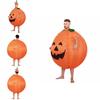 Pumpkin Halloween Costume Inflatable Suit With Cartoon Doll For Walking