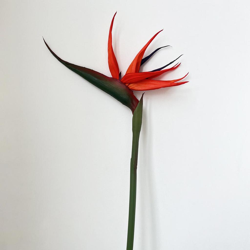 Fiore di Seta Uccello del Paradiso - Arredamento Premium per la Casa, Esposizione per Showroom, Oggetto di Scena per Fotografia