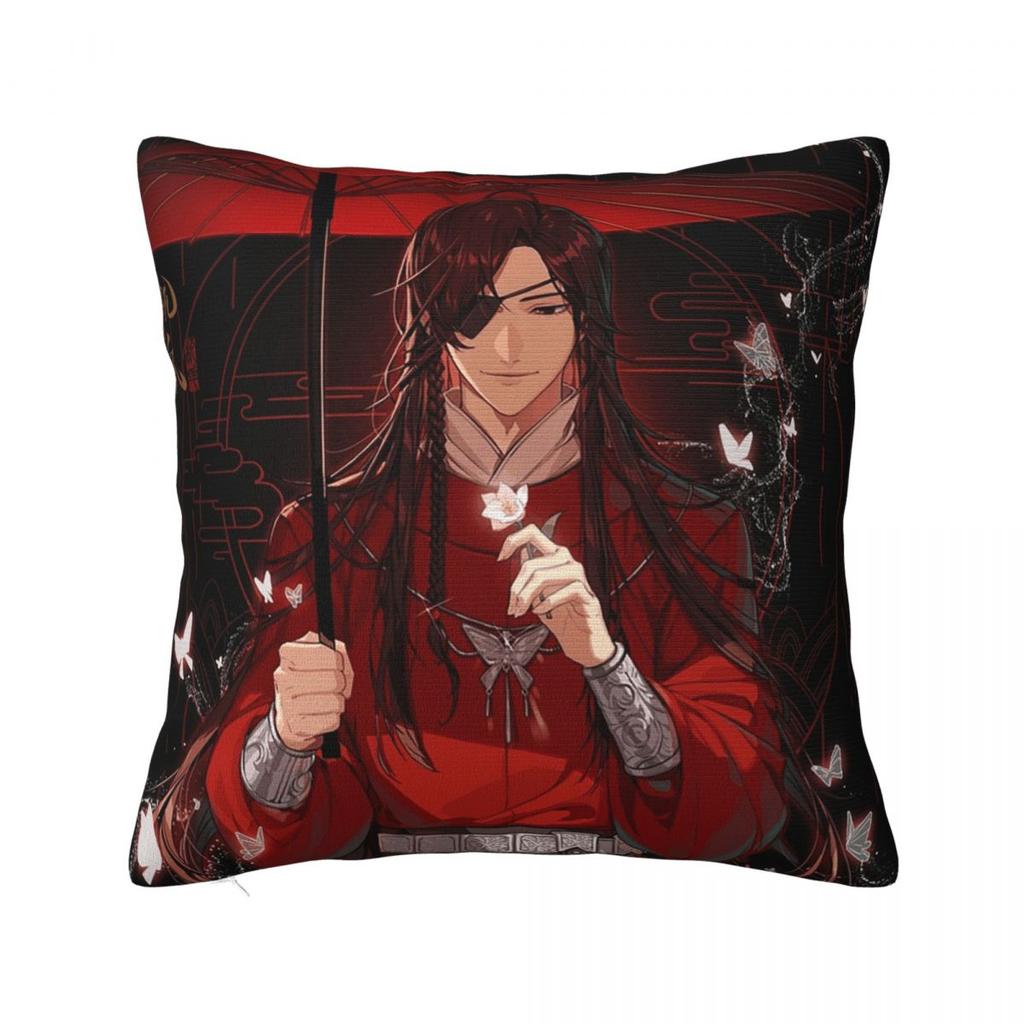 Anime Heaven Official's Blessing Square Pillowcase Cushion Cover Pillow Case Throw Pillow Cover for Home Bedroom Car