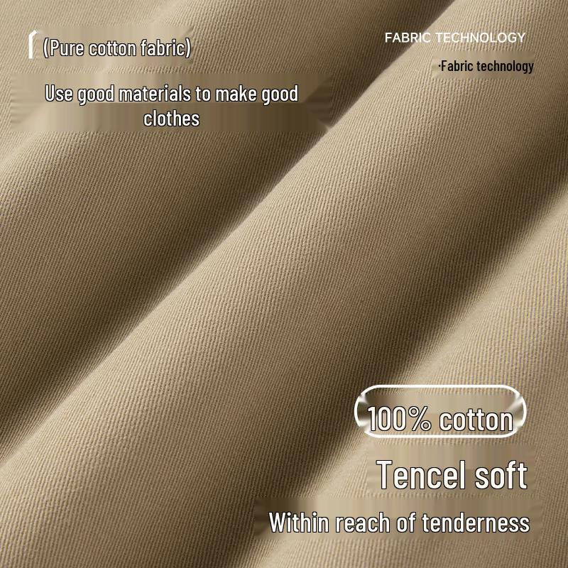 Fingercroxx Men's Pure Cotton Curved Leg Casual Pants