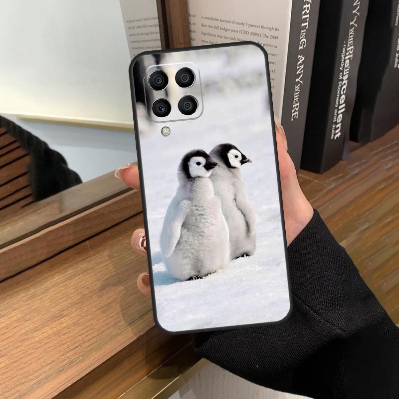 Penguin Snow Arctic Cute Animal Case For Samsung Galaxy M56 M06 M16 M36 M52 M32 M12 M54 M34 M14 M35 M55 M15 M11 M31 M13 M53