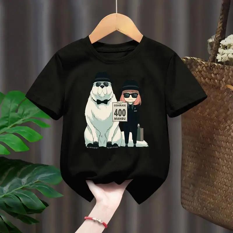 Spy X Family Cartoon Graphic Print Unisex T Shirt Japanese Anime Harajuku Unisex T Shirt Fashion Casual Short Sleeve  Unisex T Shirt Women