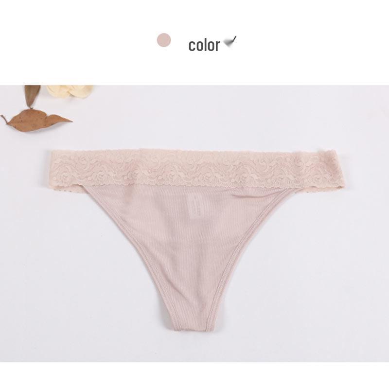 Tang Damen Maulbeerseide G-String: Sexy, Nahtlos, Hüfttief, Transparente T-Pants.