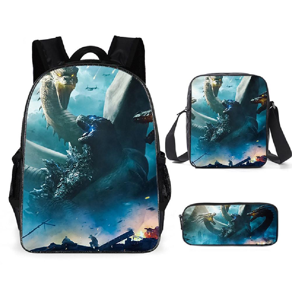 Shoulder Anime Cartoon Bag Pencil Case Kids School Pack For Daily Use