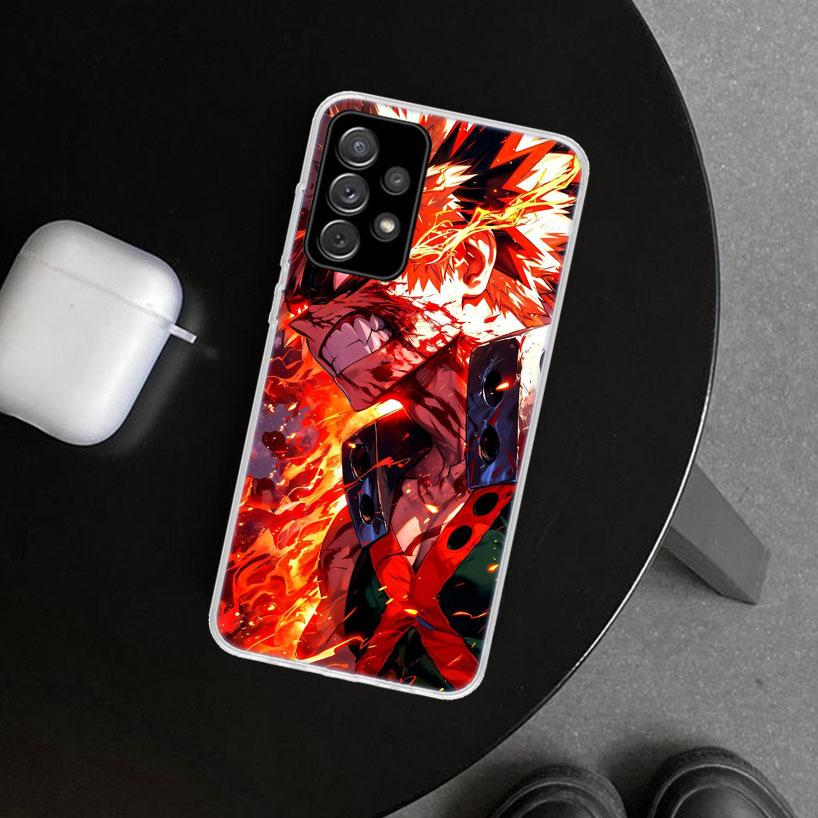 Dakugou Katsuki MHA My Hero Phone Case Cover for Samsung Galaxy A12 A22 A32 A52 A72 A02S A51 A50S A31 A20S A10S Note 20 Ultra 10