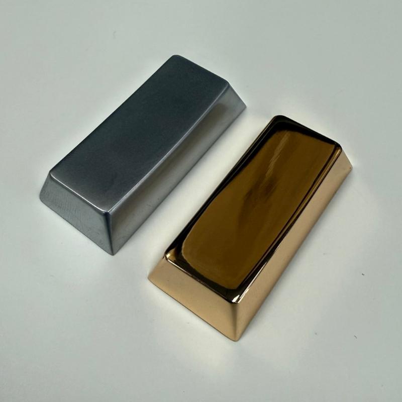Zinc Alloy 2.25U Enter Keycap Original Height, Scratch Resistant Metal Finish Keycap for Mechanical Keyboards Switches
