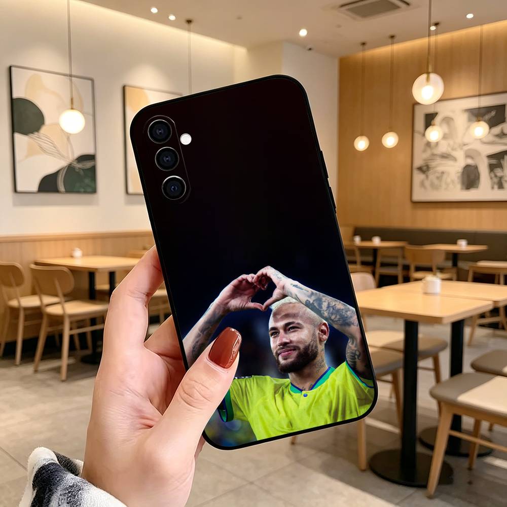 N-Neymar J-jr Football 10  Phone Case Black Silicone Soft For Samsung Galaxy A73,A72,A71,A70,A53,A52,A51 Samsung a53 5g