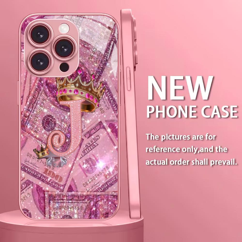 

Красочный гальванизированный стеклянный чехол для телефона iPhone 17 16 15 14 13 12 11 Pro Max Plus 16E 17Air iPhone 17