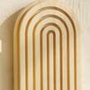 Elegant Wooden Arched Floating Shelf Decorative Rainbow Arch Books Storage Display Rack Bedroom Wall Decoration
